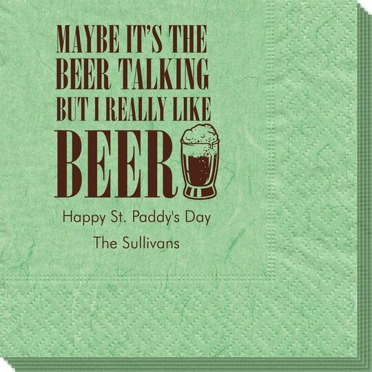 Maybe It's The Beer Talking Bali Napkins